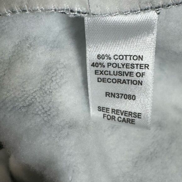 JM Active ivory and green paisley print soft brushed hoodie size medium NWT - Picture 9 of 9